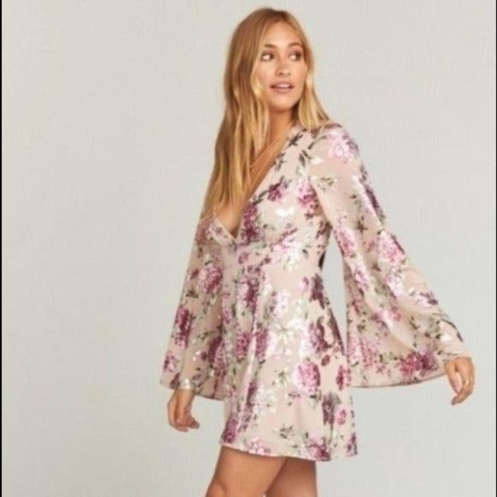 🤩Stunning SMYM Athena Minidress in Petal to the Metal, Like new, size medium
